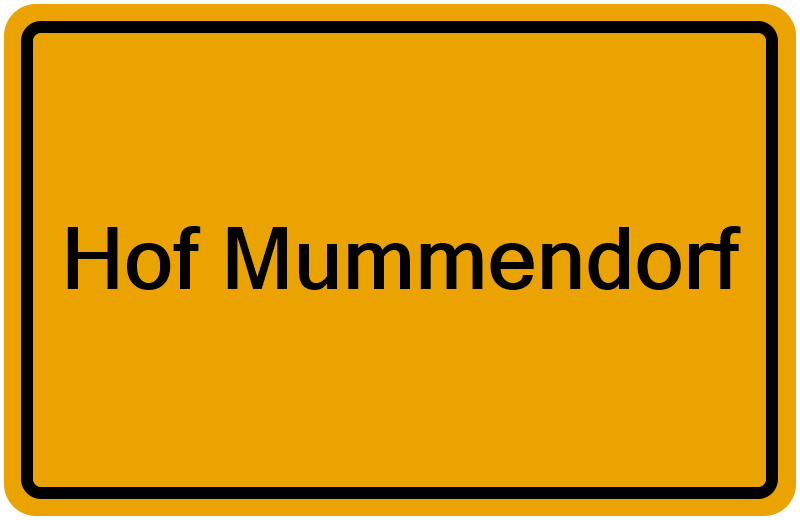 Handelsregisterauszug Hof Mummendorf